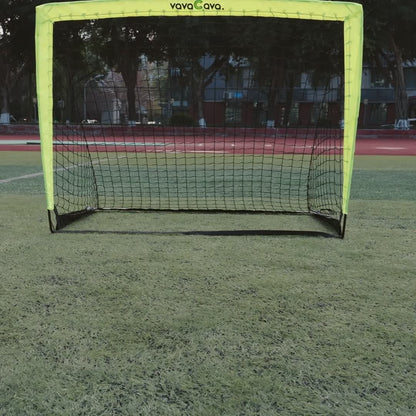 Portable Soccer Goals Set of 2 with Nets 4'x3' Backyard Indoor Outdoor Soccer Goal Kit with 2 Soccer Balls Pump and Carrying Bag for Kids Adults Training Practice