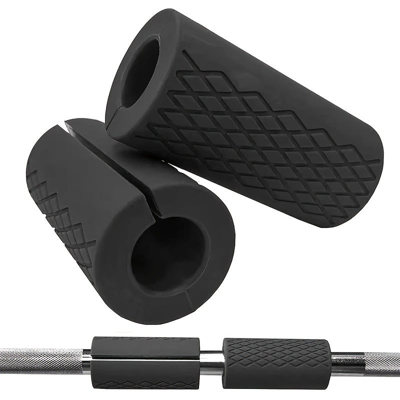 Rubber Dumbbell Grip Strengtheners 2pcs - Barbell Add-On
