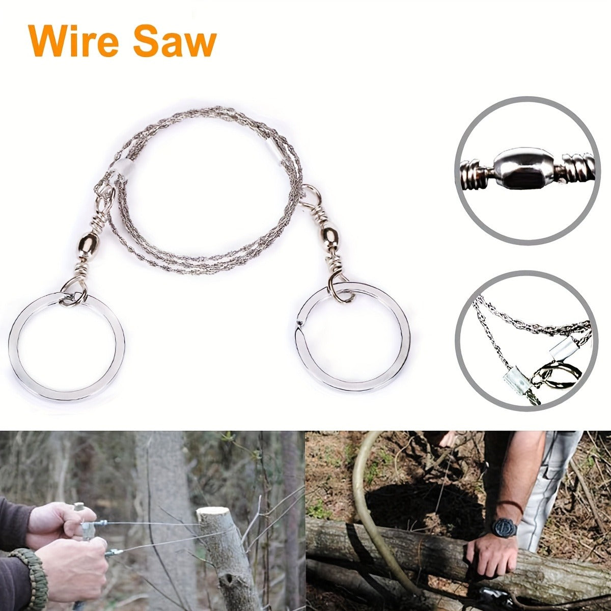 Wilderness Survival Kit, 12/20/60 Piece Outdoor Emergency Gear Set with Paracord Bracelet, Survival Whistle, Flashlight, Wire Saw & More – Ideal for Hunting, Hiking, Fishing & Camping