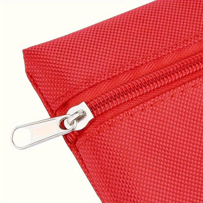 First Aid Bag 16-Pack – Empty Water-Resistant Nylon Pouch with Full-Open Zipper & Cross Symbol, Lightweight Portable Medical Bag for Home, Car, Office, Camping & Hiking (20x14cm / 7.9x5.5in)