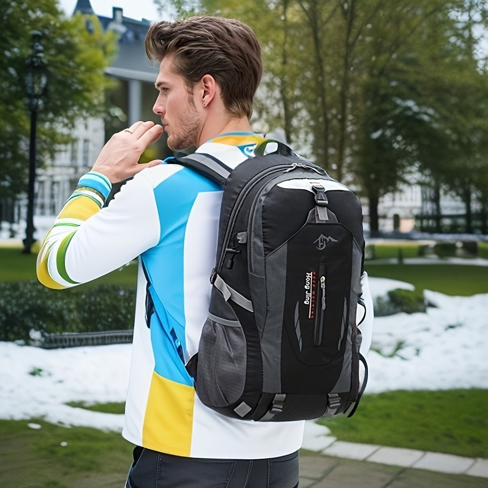 Hiking Backpack 25.8L Outdoor Mountaineering Bag – Large Capacity Travel Sports Rucksack with Torso Adjustment for Trekking, Camping, Climbing & Day Trips, Available in Red, Blue, Black & Orange