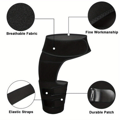 Groin Support Wrap & Thigh Compression Brace for Men & Women – Adjustable Hip Joint Stabilizer for Sciatica, Hamstring & Groin Injury Recovery, Gym & Sports Use