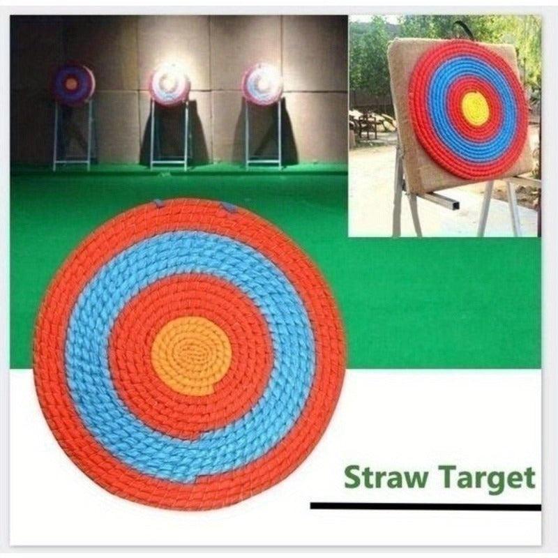 Archery Straw Target Round – Multi-Color Bow Shooting Practice Target for Outdoor Backyard Range Training | 19.69" & 20" Sizes