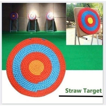 Archery Straw Target Round – Multi-Color Bow Shooting Practice Target for Outdoor Backyard Range Training | 19.69" & 20" Sizes