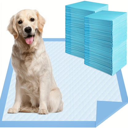 6-Layer Puppy Pads 100 Count - Super Absorbent Leak-Proof Odor Control Dog Pee Pads for Potty Training, Large & XL Size 34"x28" and 22"x22" for Dogs, Puppies & Cats
