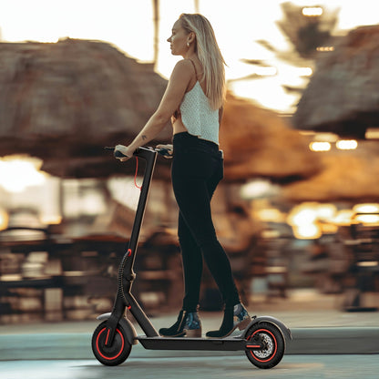 Electric Scooter for Adults 350W Motor Foldable Commuter E-Scooter 19 Miles Range 8.5" Solid Tires Portable Lightweight Travel Scooter for City Riding Shopping Commuting
