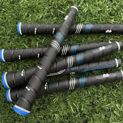 Oversized Golf Grips 10-Pack | Jumbo Blue Soft Rubber Anti-Slip Golf Club Grips for Iron & Wood Clubs – Ergonomic Precision Control Design for All Skill Levels with Custom Texture & Enhanced Durability