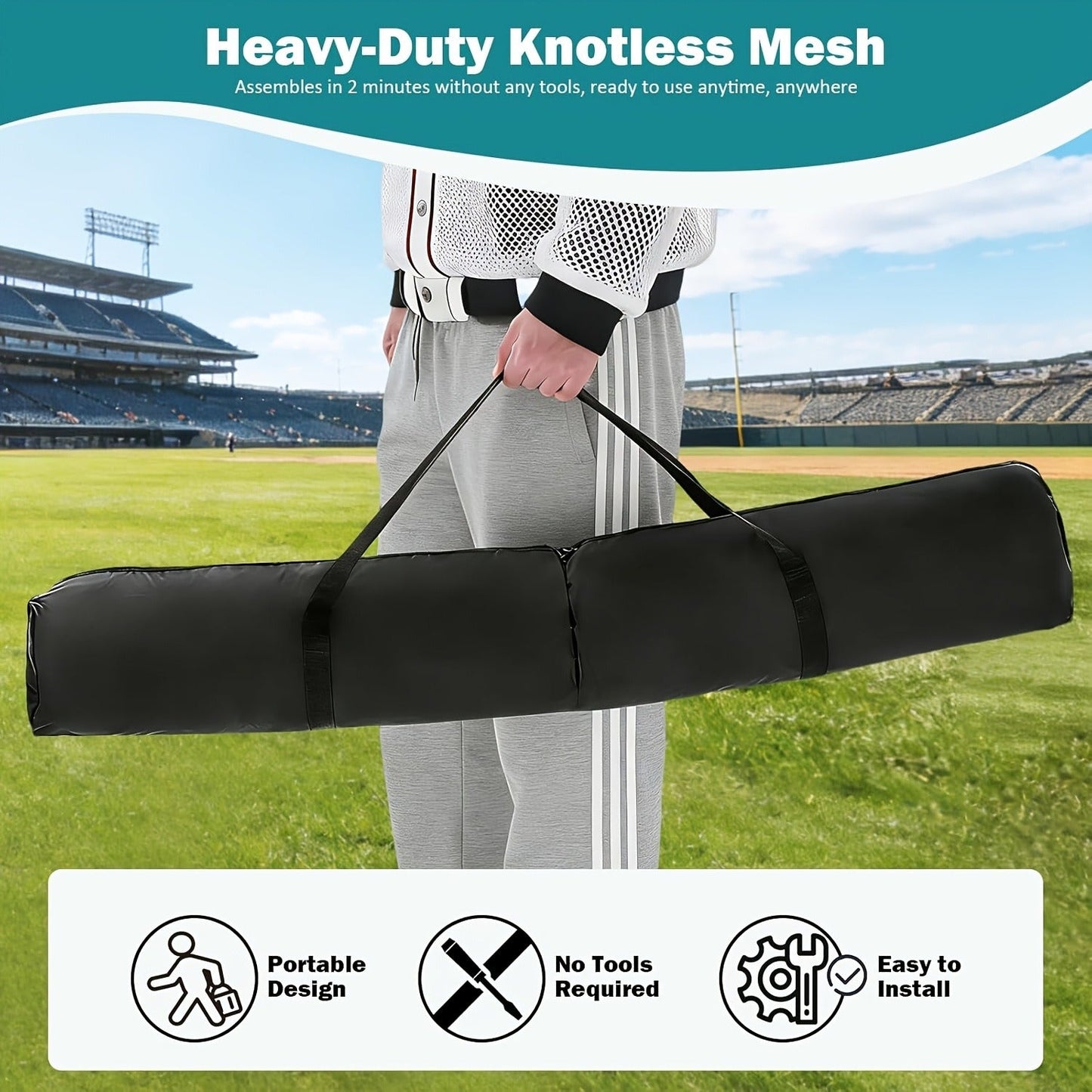 Baseball Softball Training Net 7x7ft with Arch Frame & Carry Bag - Batting & Pitching Practice for All Skill Levels, Black & Red Options