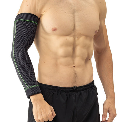 Compression Elbow Brace Arm Sleeves 2pcs Non-Slip Breathable Elbow Support for Tendonitis Tennis Elbow Golfer Elbow Pain Relief for Men Women Basketball Gym Sports