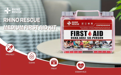266 Piece First Aid Kit All-Purpose – Home, Office, Car, Travel & Camping Emergency Supplies, FSA HSA Eligible, Comprehensive Trauma Kit for School, Outdoor & Workplace Safety