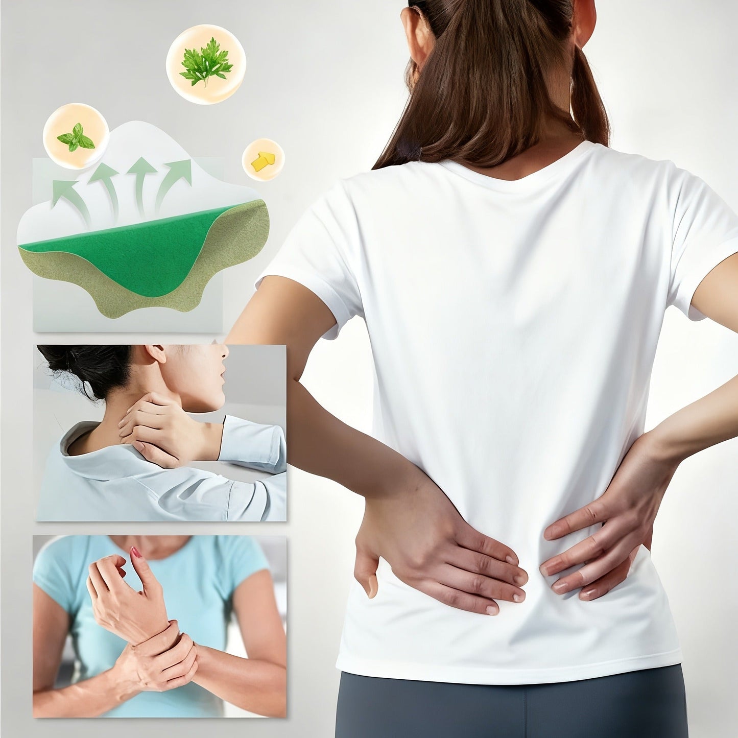 Pain Relief Patches 100pcs – Breathable Muscle & Joint Support Patches for Waist, Back, Knee, Elbow & Neck, Discreet Wear for Sports, Exercise & Home Use