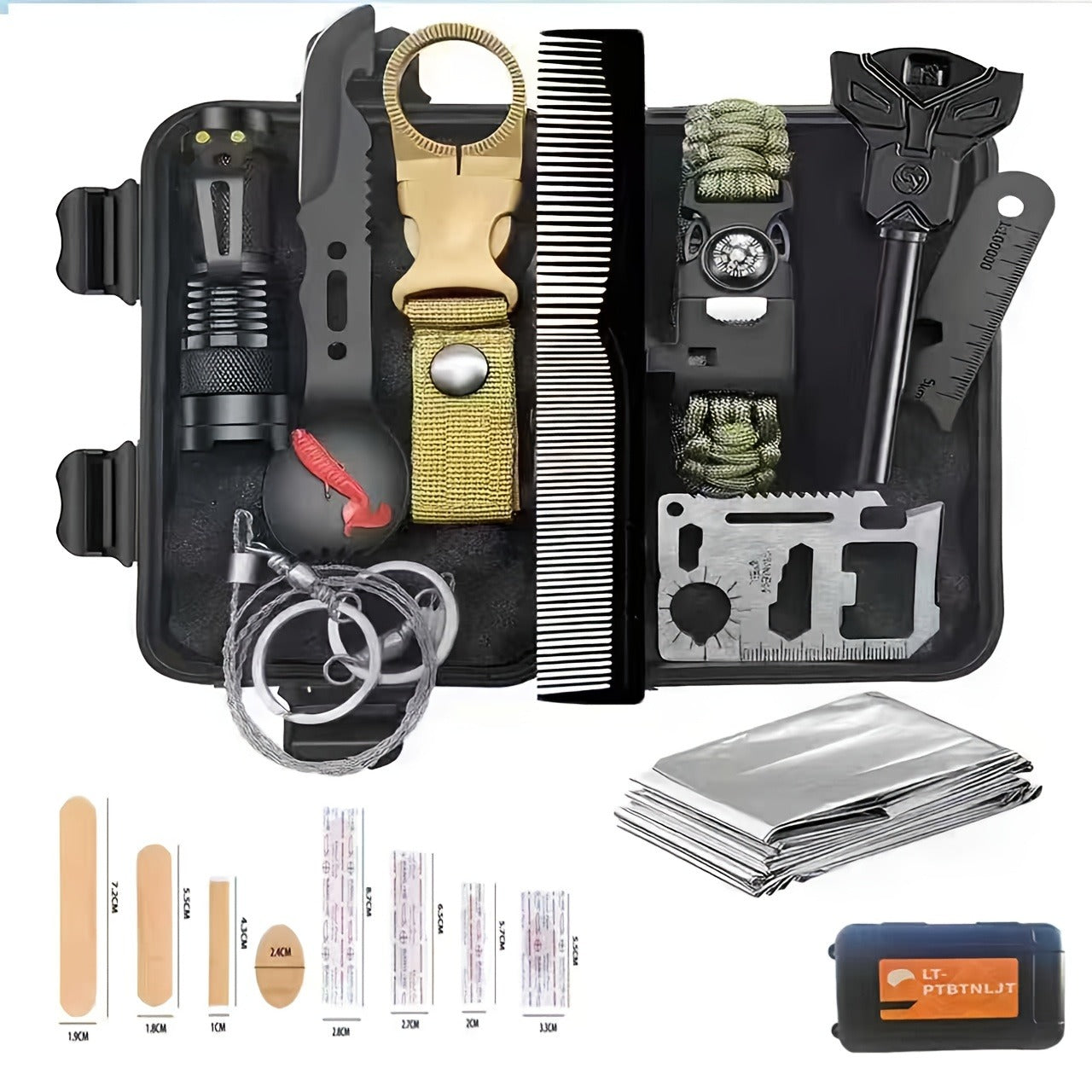 Tactical Knife Set 28-in-1 Survival Equipment – Men's Outdoor Tool Kit for Camping, Hunting, Fishing & Hiking | Perfect Father's Day Gift for Dad & Husband
