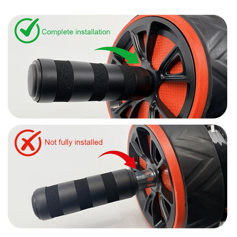 Ab Wheel Roller with Knee Pad – Core Strength & Balance Training, Abdominal Crunch Machine for Home Gym, Arm & Abs Muscle Toning, Stainless Steel & PP Options