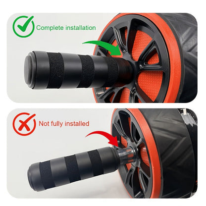 Ab Wheel Roller with Knee Pad – Core Strength & Balance Training, Abdominal Crunch Machine for Home Gym, Arm & Abs Muscle Toning, Stainless Steel & PP Options