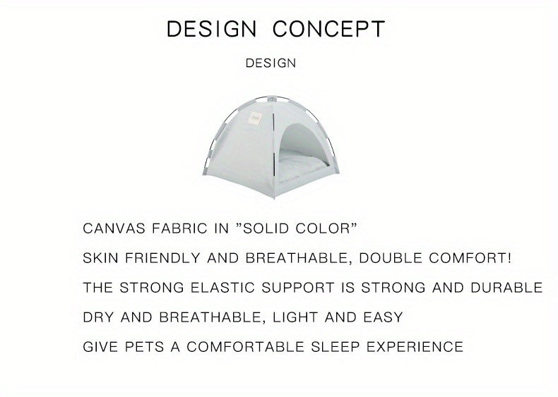 Portable Pet Tent Sleeping Nest for Cats & Dogs - Soft Cozy Foldable Pet House for Indoor Outdoor Camping Travel, Easy Assembly Solid Color Design, Ideal Pet Gift for Cats Dogs, Fern Green