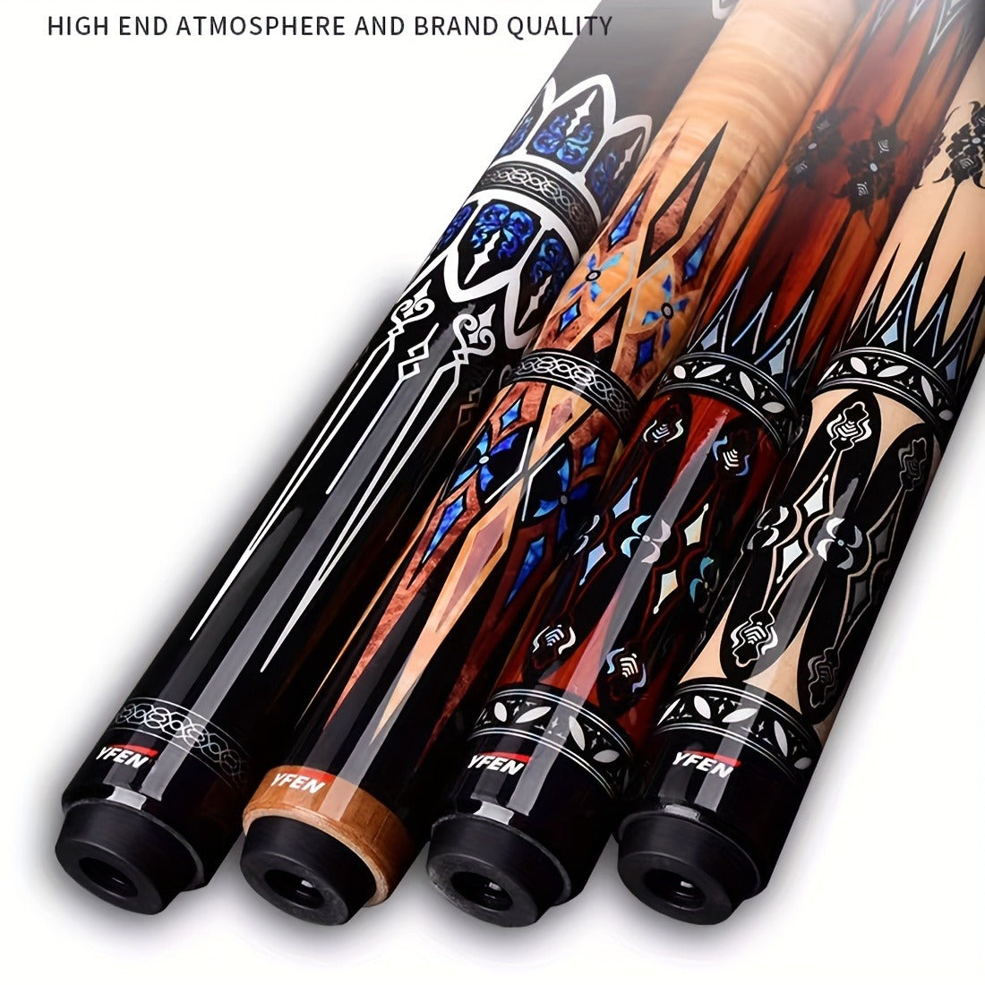 Carbon Fiber Pool Cue Stick 12.5mm Low Deflection Professional Billiard Cue with Extension Canadian Maple Wavy Pin Wrapless Design Dent-Resistant Shaft