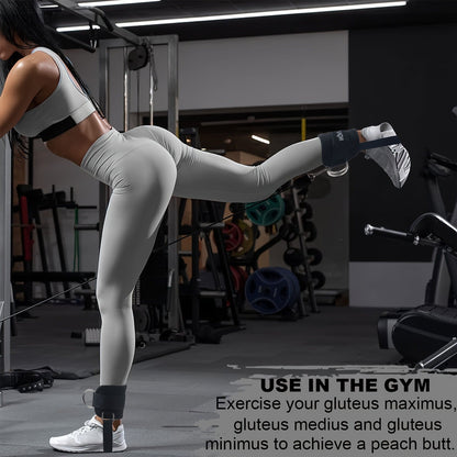 Barbell Squat Pad Set with Wrist Straps & Ankle Straps – Thick Anti-Slip Foam Bar Pad for Hip Thrusts, Squats & Lunges, Weightlifting Neck Cushion for Men Women
