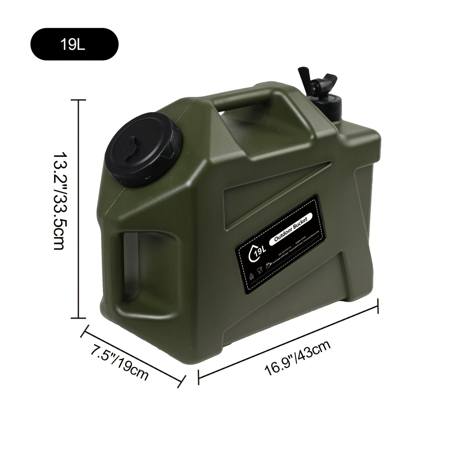Water Storage Container with Spigot 2 Handles BPA Free PVC Collapsible Water Jug for Camping Outdoor RV Hiking Emergency Survival Portable Water Tank 3.2Gal 5Gal 2.6Gal Multi-Color Options