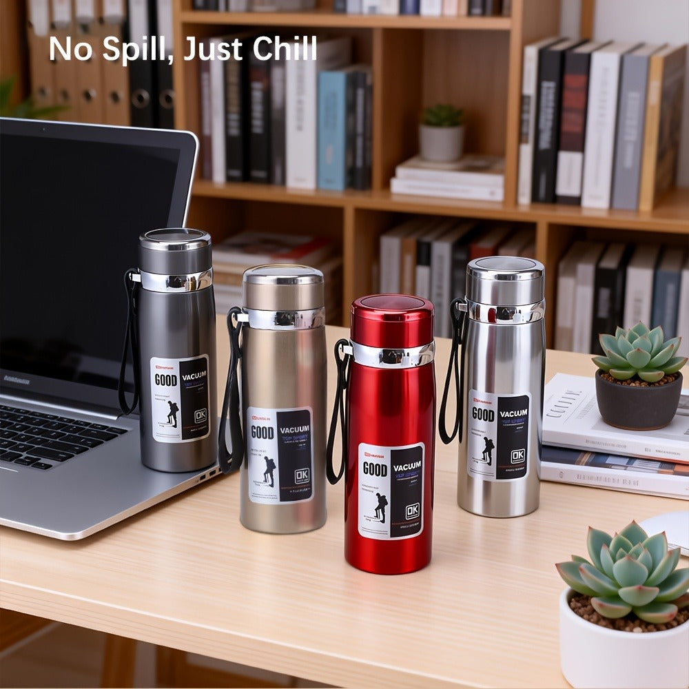 Insulated Water Bottle 1000ml 316 Stainless Steel – Double Wall Vacuum Flask with Leak-Proof Lid, Wide Mouth, Keeps Drinks Hot & Cold All Day for Camping, Hiking & Travel