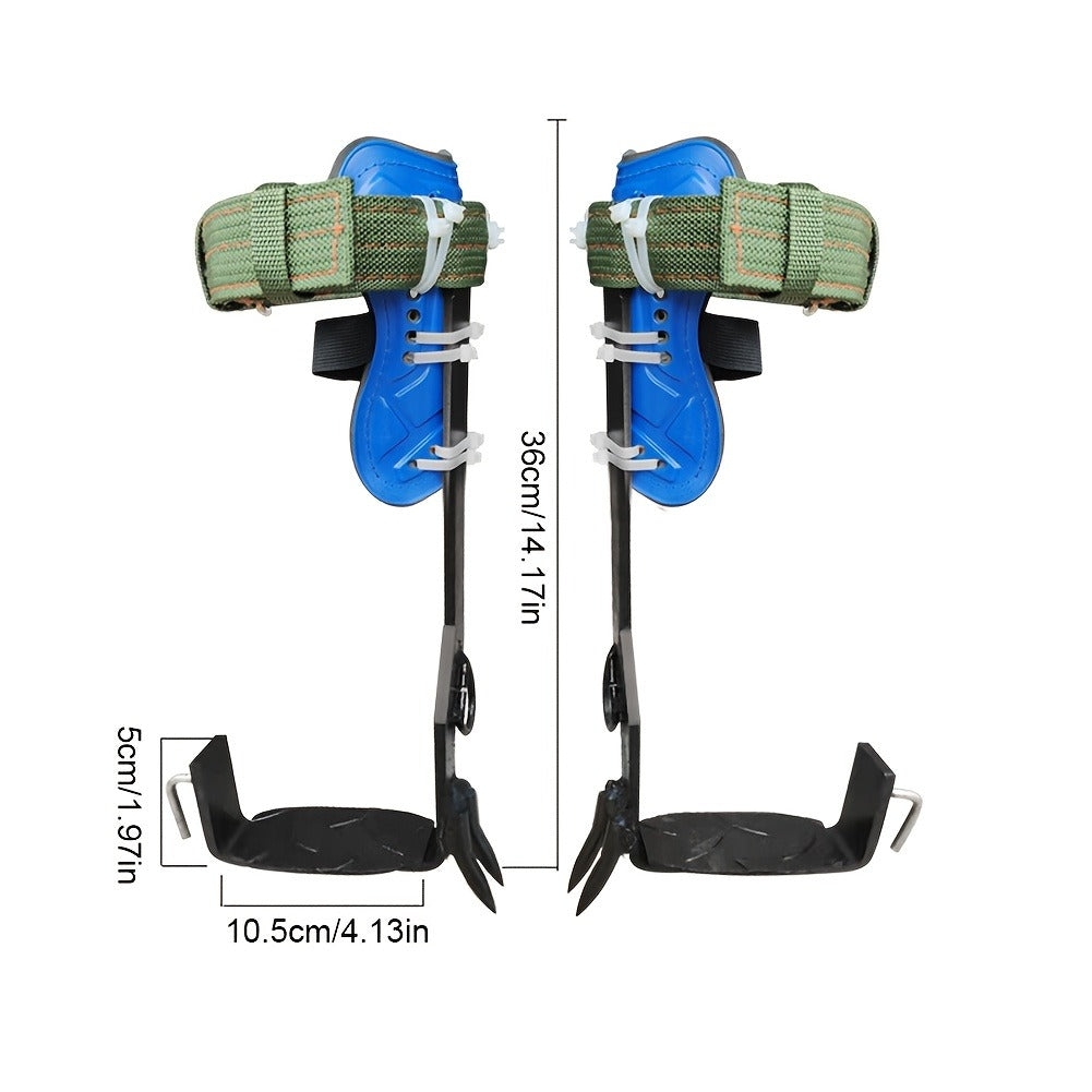 Tree Climbing Spikes Gear Set with Ankle Straps Portable Climbing Tools for Tree Maintenance Fruit Harvesting Hunting Observation Outdoor Work