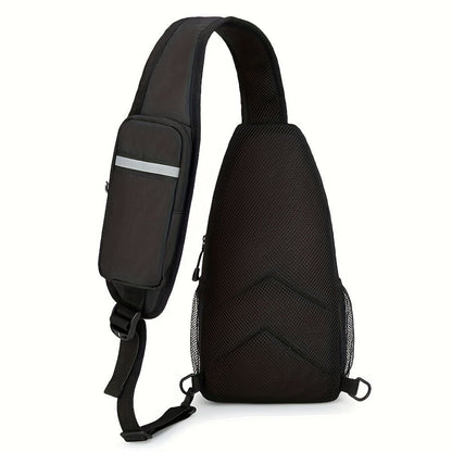 Crossbody Bag for Women & Men, Large Capacity Single Shoulder Bag with Zipper, Lightweight Multi-Pocket Design, Casual Sling Bag for Travel, Hiking, Work & Daily Use – Multiple Colors Available