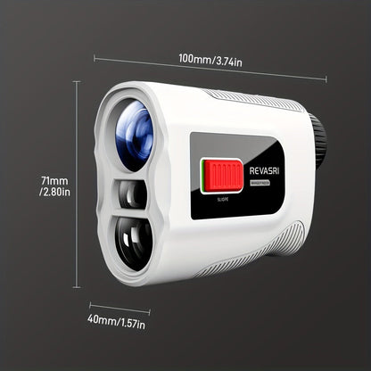Slope Switch Golf Rangefinder 1000 Yard | 6x Magnification Laser Rangefinder with Flag Lock Vibration, Slope Compensation & Magnetic Strip – Rechargeable Monocular for Golfers