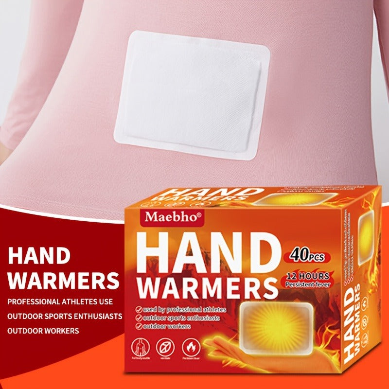 Heat Patches Self-Heating Body Warmers – No Battery Needed, Iron-Based Air-Activated Warming Pads for Back, Neck & Body, Long-Lasting Heat for Winter Sports, Outdoor Activities & Cold Weather Relief