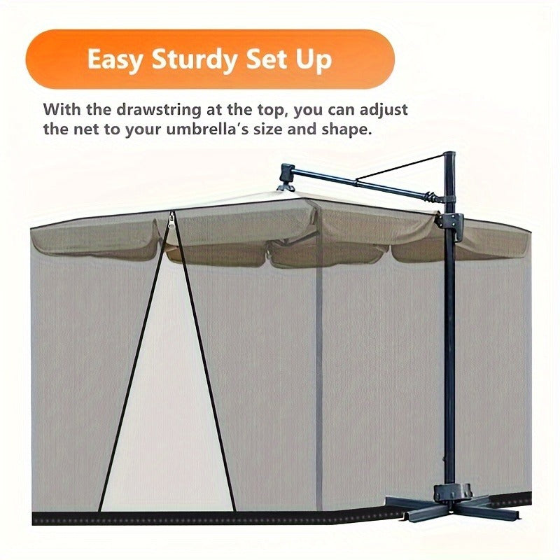 Outdoor Screen House Tent | Large Mosquito Net Double Zipper Yard