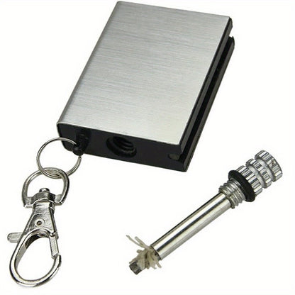 Waterproof Metal Match Fire Starter 10-Pack – Permanent Flint Tinder Key Pendant, Stainless Steel Emergency Survival Lighter for Camping, Hiking & Outdoor Survival Gear