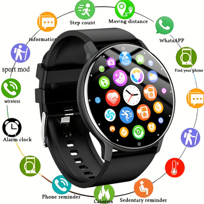 Fitness Tracker Smartwatch for Men & Women – 1.28" Display, Sleep Monitor, Step Counter, Distance Tracker, Running & Gym
