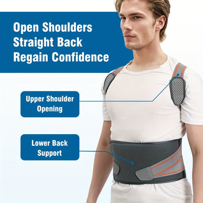 Magnetic Posture Corrector Back Brace – Adjustable Shoulder Support Belt for Men & Women, Instant Posture Improvement, Breathable Back Straightener