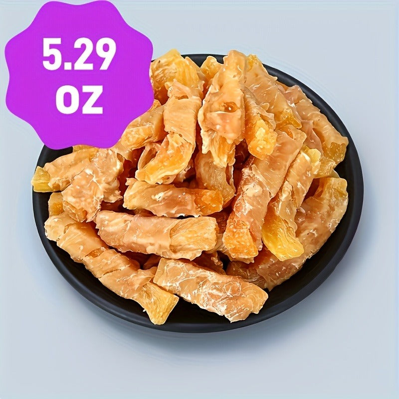Sweet Potato Dog Treats – Chicken & Duck Wrapped Dried Sweet Potato, Natural High Protein Easy to Digest, Training Reward Snacks for Small Medium Large Dogs, 150g & 200g