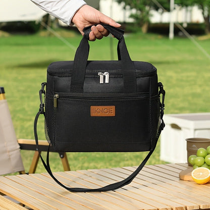 Insulated Lunch Bag Foldable Thermal Tote Leak-Proof Aluminum Foil Bento Box Carrier Reusable Cooler Bag Keeps Food Cold Fresh for Work Travel Picnic School