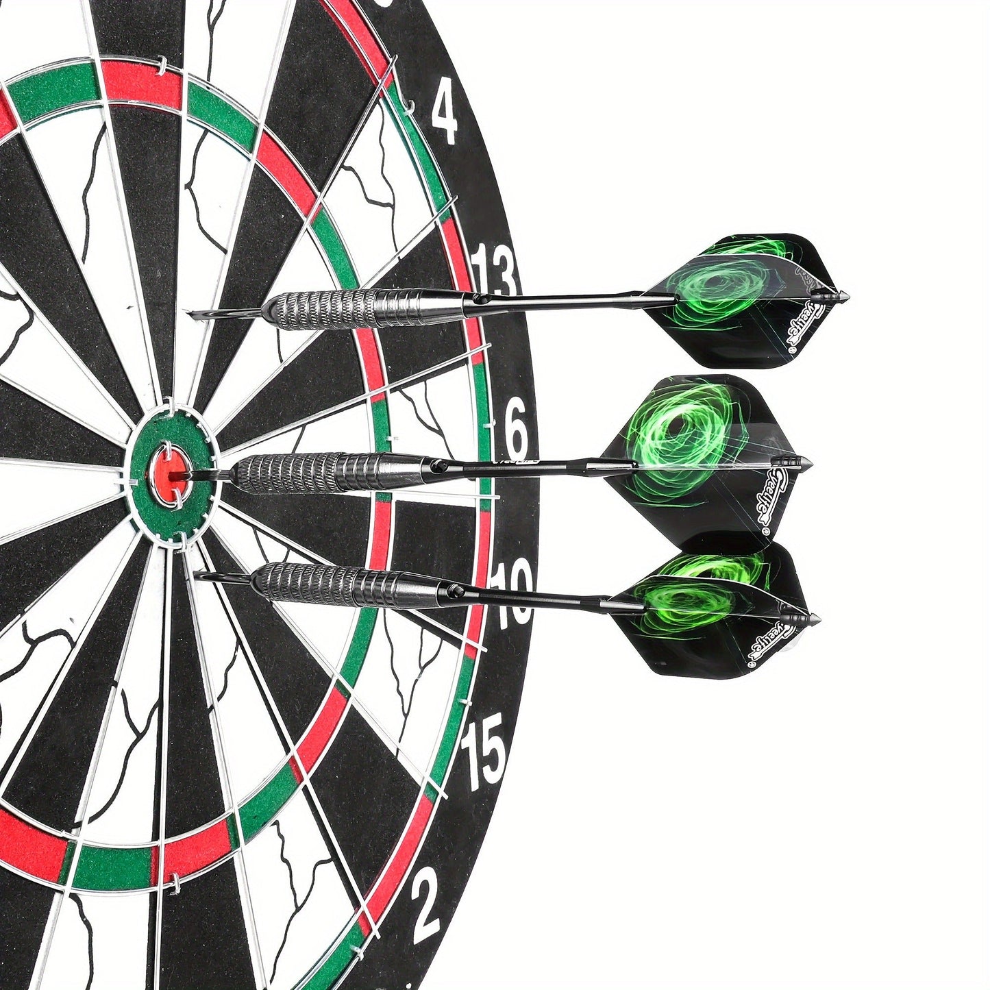 Professional Steel Tip Darts Set with Carrying Case - Aluminum & PVC Shafts, Extra Replacement Flights & Plastic Protectors, Complete Dart Accessory Kit for Dartboard Practice