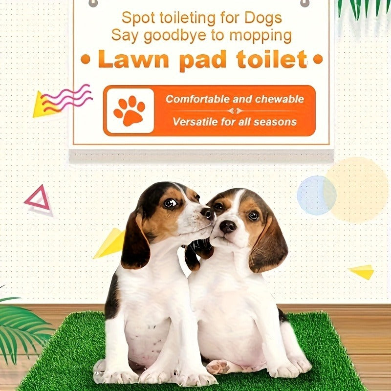 Artificial Grass Dog Potty Pad Washable Reusable - Odor-Proof Pet Training Lawn Mat for Indoor Outdoor Use, Dog Urine Grass Pad 18 x 28 Inch for Puppies & Adult Dogs