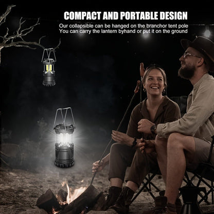 Collapsible Camping Lantern Rechargeable Bulk Set – Foldable USB LED Pendant Light for Camping, Power Outages & Emergency Survival, 4/8pcs Value Pack