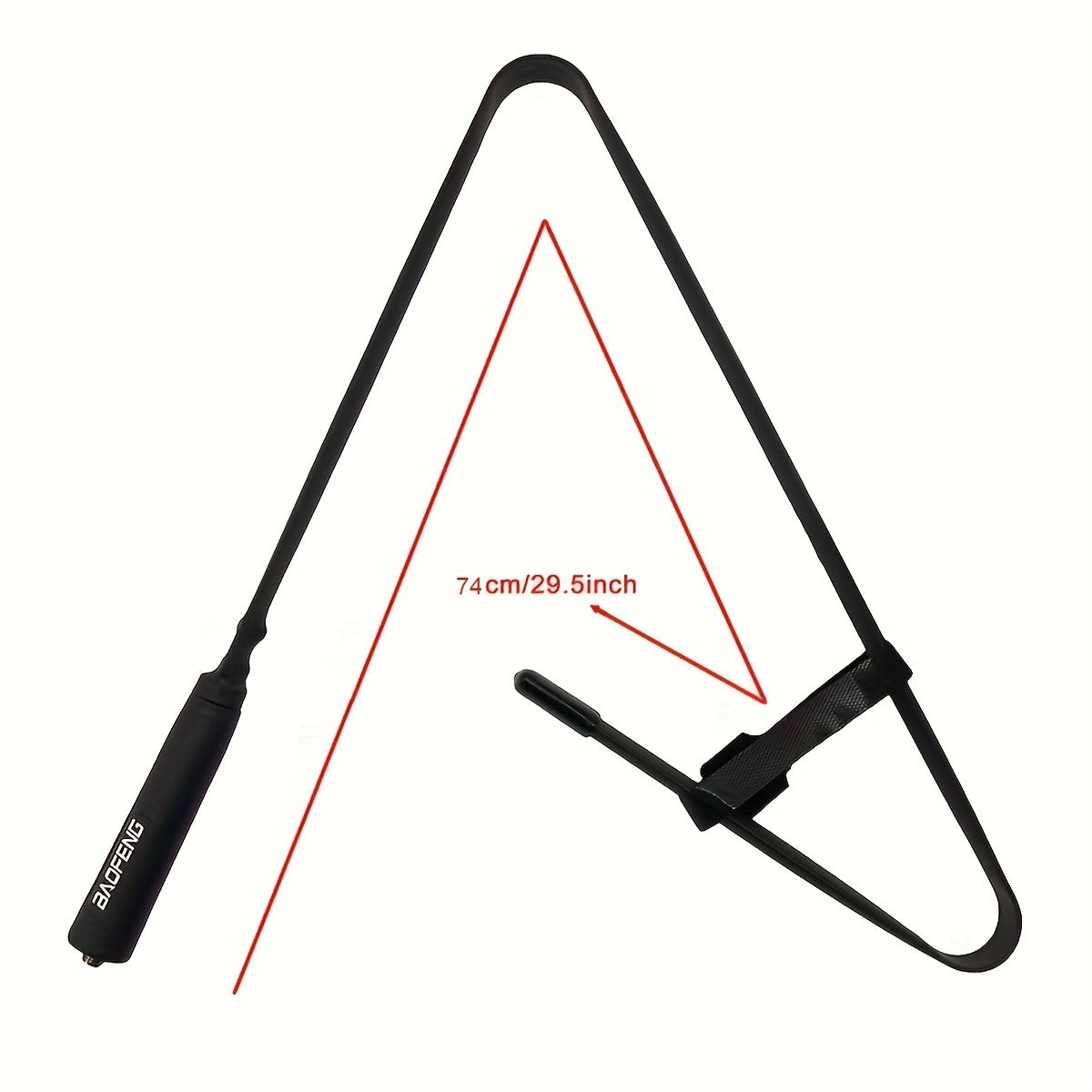 Foldable Tactical Antenna for Baofeng Two-Way Radio – 29.13" Female Connector, High Gain, SMA-F Compatible