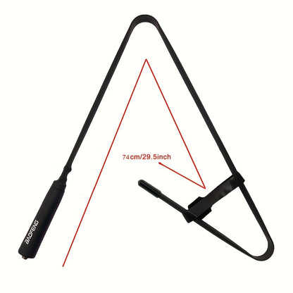 Foldable Tactical Antenna for Baofeng Two-Way Radio – 29.13" Female Connector, High Gain, SMA-F Compatible