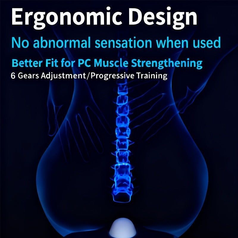 Pelvic Floor Trainer Electric Massage Cushion – 6 Vibration Modes, Wireless Rechargeable, Hip & Leg Muscle Training for Men Women, Home Gym Office Use