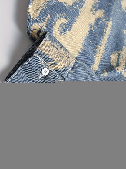 Men's Versatile Denim Pullover Coat Everyday 821