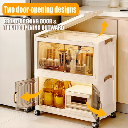 Acrylic Display Cabinet with Clear Door – Dust-Proof Blind Box Figure Showcase Shelf for Mini Toys Collectibles, 2/4/5 Layer Curio Display Case for Living Room Retail Home Decor