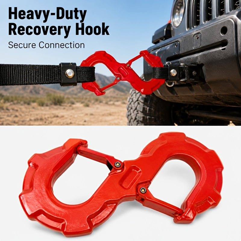 Multi Functional High-quality S-shaped Trailer Tow Hook, Heavy-duty G80 Alloy Steel, Towing Hook Load Capacity Of 33000 Pounds, Suitable For Off-road Rescue, Trucks, Trailers, SUVs And Other Vehicles, Essential For Outdoor Adventure Travel