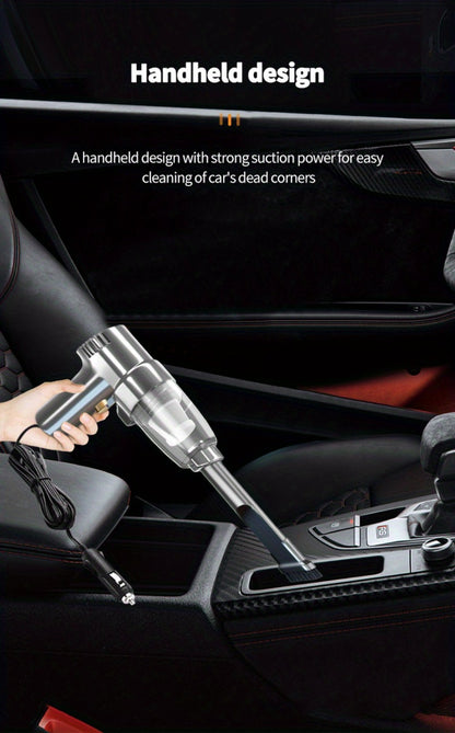 Handheld Car Vacuum Cleaner Corded - 3KPA Powerful Suction, 3M Power Cord, Lightweight Portable Auto Vacuum for Cars Trucks & Home, Single-Point Exhaust, No Battery Needed, 5 Colors