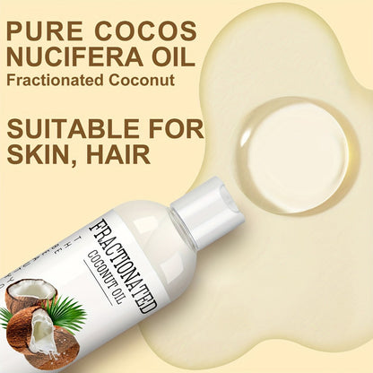 Fractionated Coconut Oil 4-Pack 7.5 fl oz Each – Pure Vegan Carrier Oil for Skin & Hair, Lightweight Moisturizer, Massage Oil, Fragrance-Free, Essential Oil Blending, DIY Skincare Body Oil