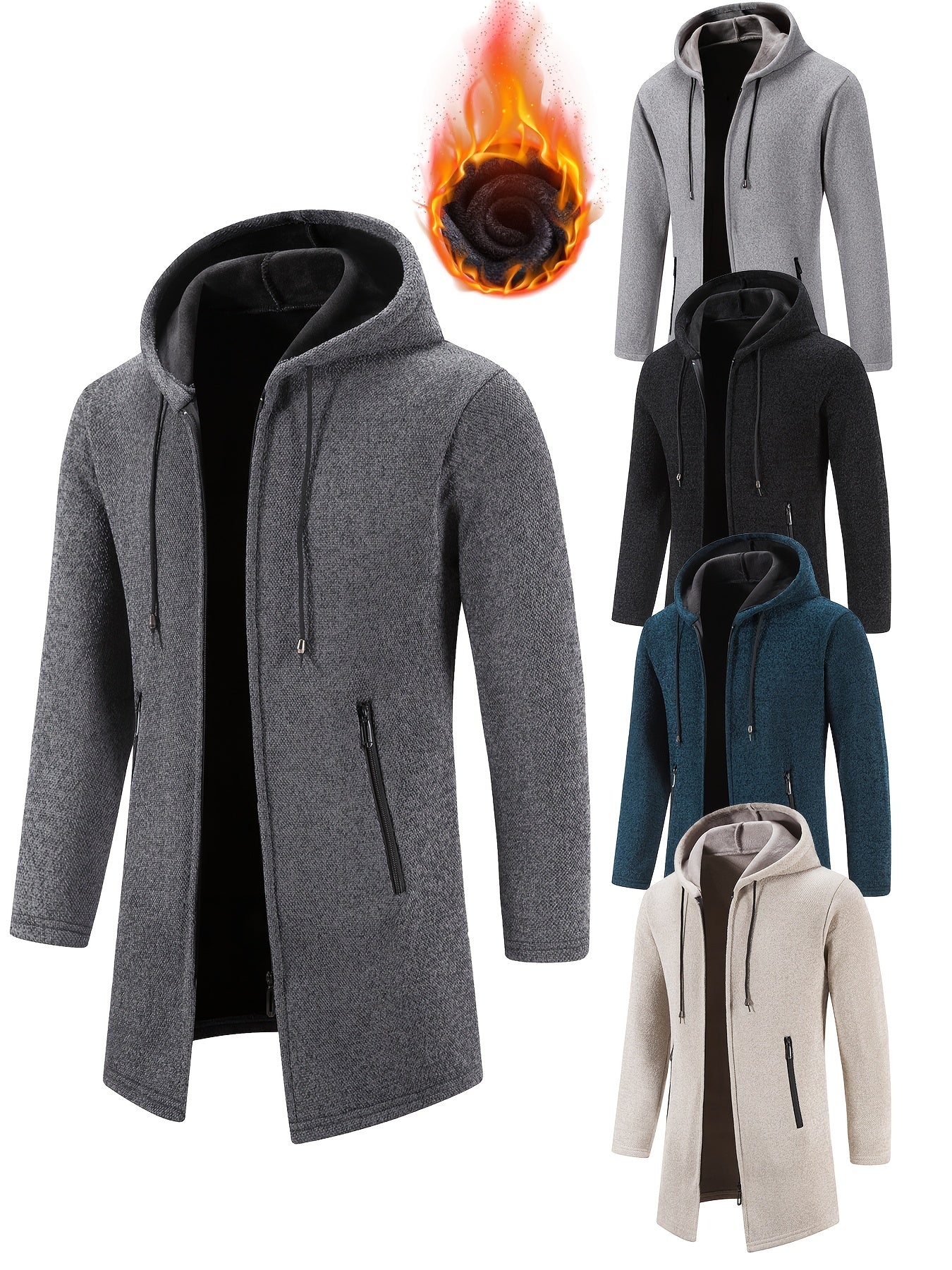 Men's Versatile Zip-Up Hoodie Everyday 517