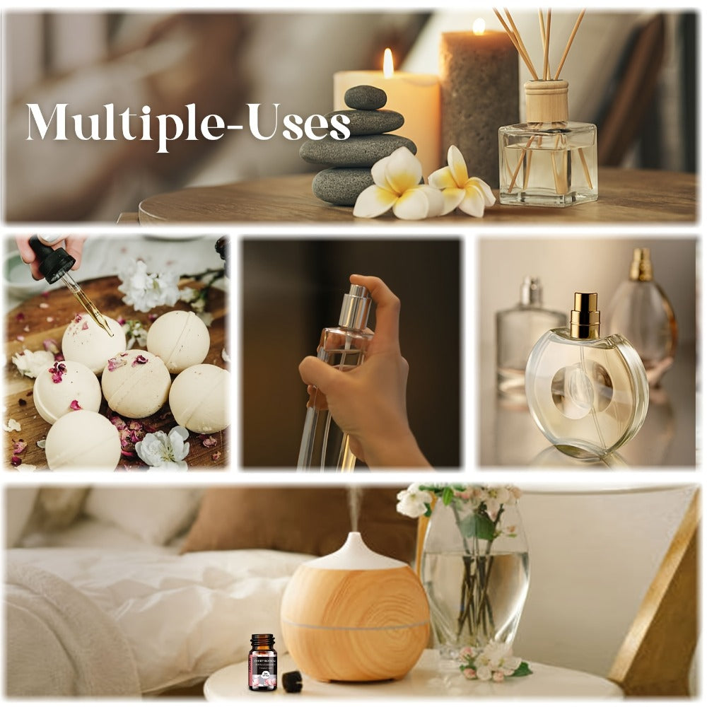 Essential Oil Diffuser Gift Set 14 Pcs – Luxury Fragrance Oils for Diffuser, Candle Making & Aromatherapy | Hotel Collection Scents