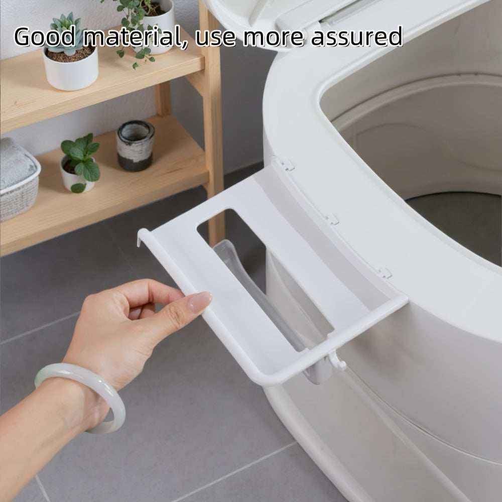 Portable Toilet with Lid Odor Control Tissue Holder Lightweight Camping Toilet for RV Camper Outdoor Travel Hiking Emergency Use No Electricity Required, Khaki
