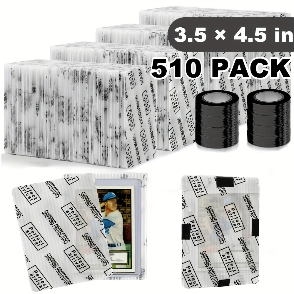 Trading Card Shipping Protectors 60/120/510 Count 3.5x4.5 Inch – Premium Rigid Plastic Card Mailer Inserts for Sports Cards, TCG & Collectible Card Packaging