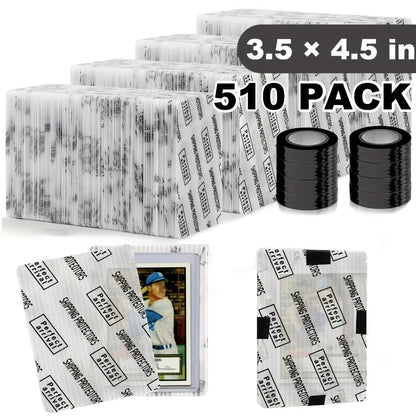 Trading Card Shipping Protectors 60/120/510 Count 3.5x4.5 Inch – Premium Rigid Plastic Card Mailer Inserts for Sports Cards, TCG & Collectible Card Packaging
