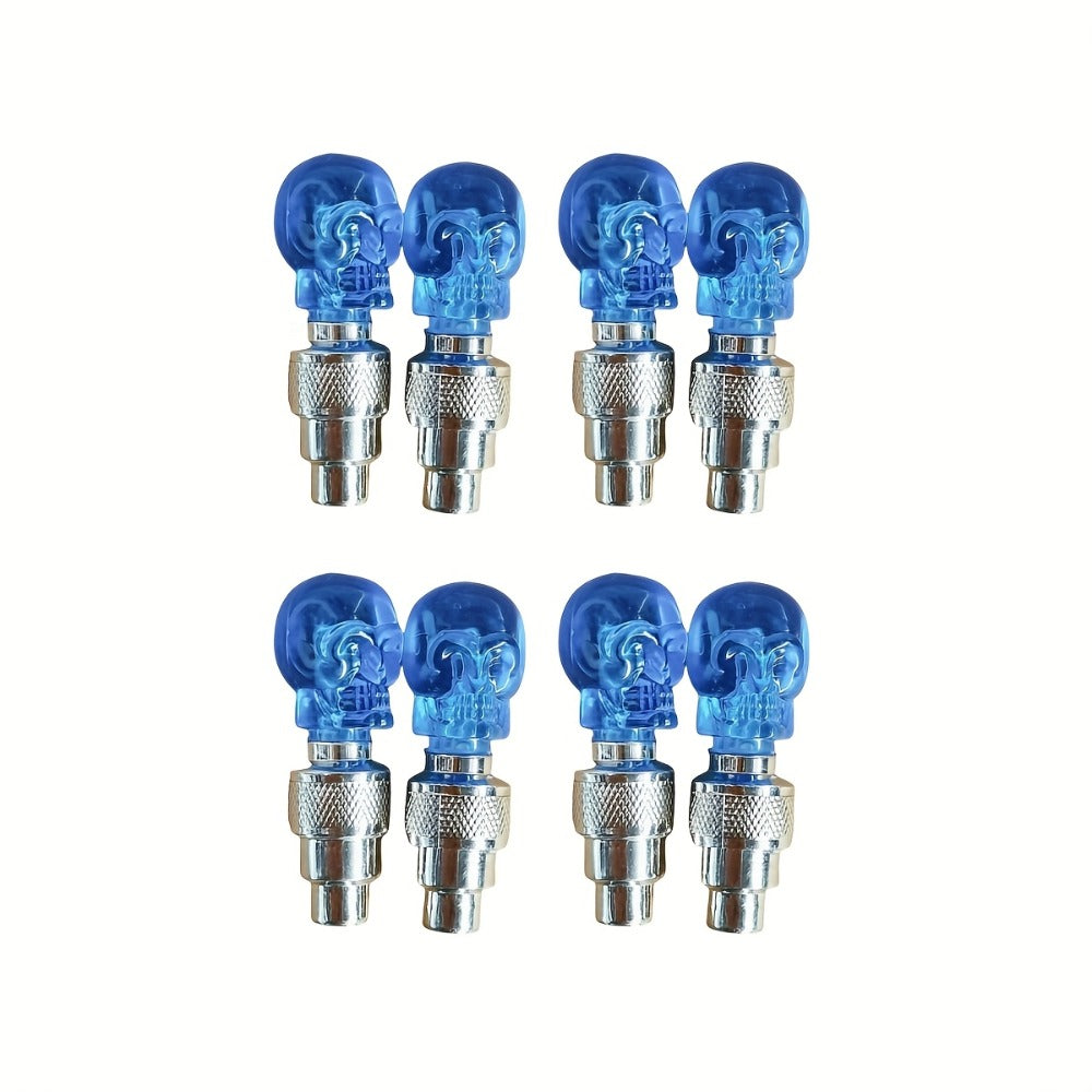 LED Breathing Light Tire Valve Caps – Running Horse & Wind Fire Wheel Light Effect for Car & Motorcycle Wheels